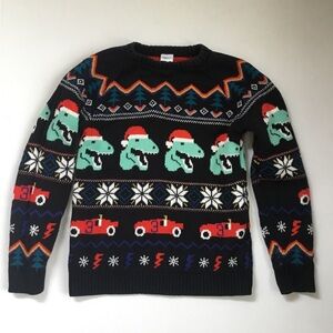 Hanna Andersson Snowflake Auto Dinosaur Sweater